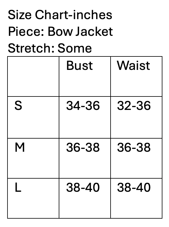 Black & White Bow Jacket