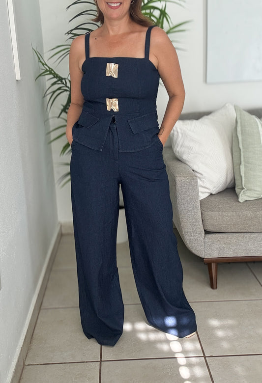 Blue Lagoon Pants Set