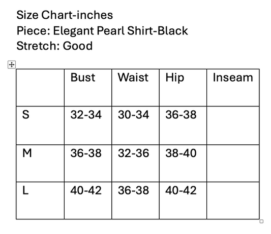 Elegant Pearl Top-Black