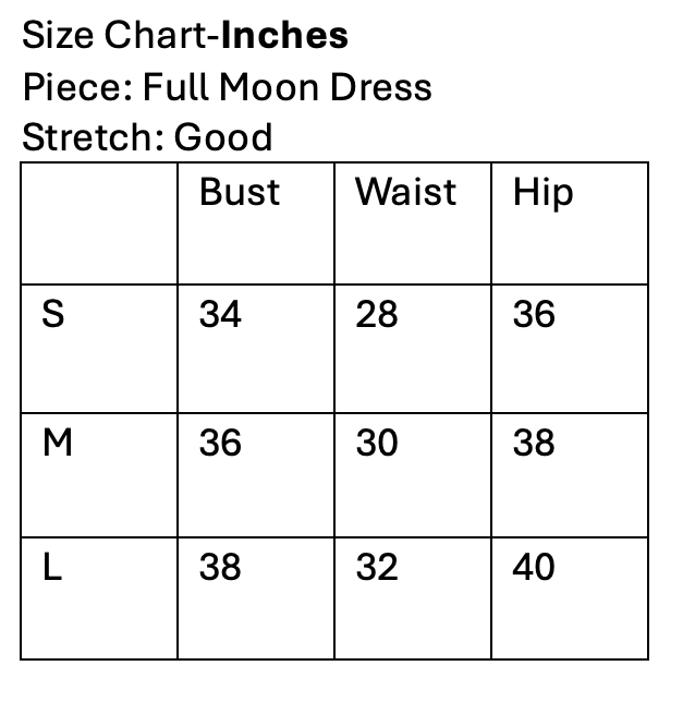 Full Moon Dress-Black