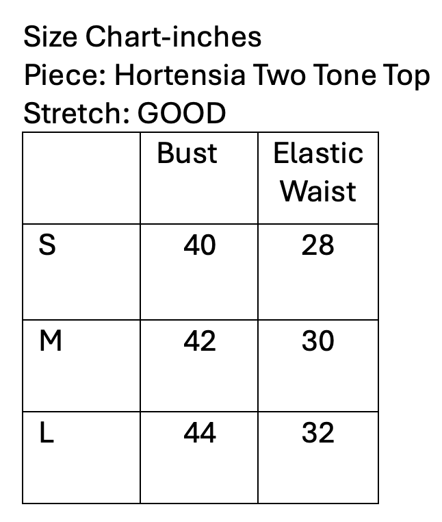 Hortensia Two Tone Top