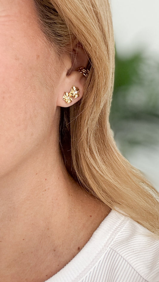 F L O W E R S Earrings Stud- GRETA