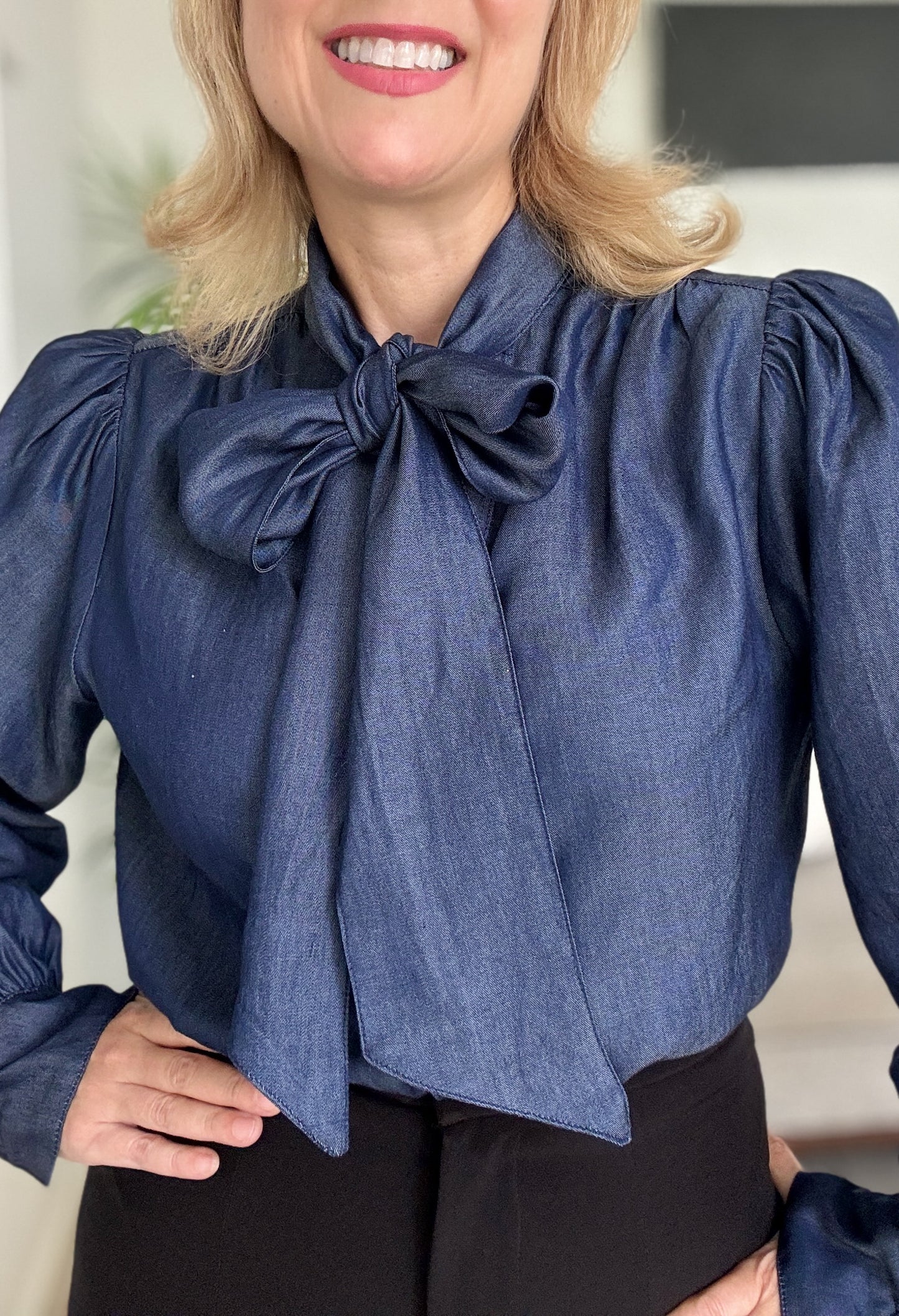 Jacaranda Denim Top