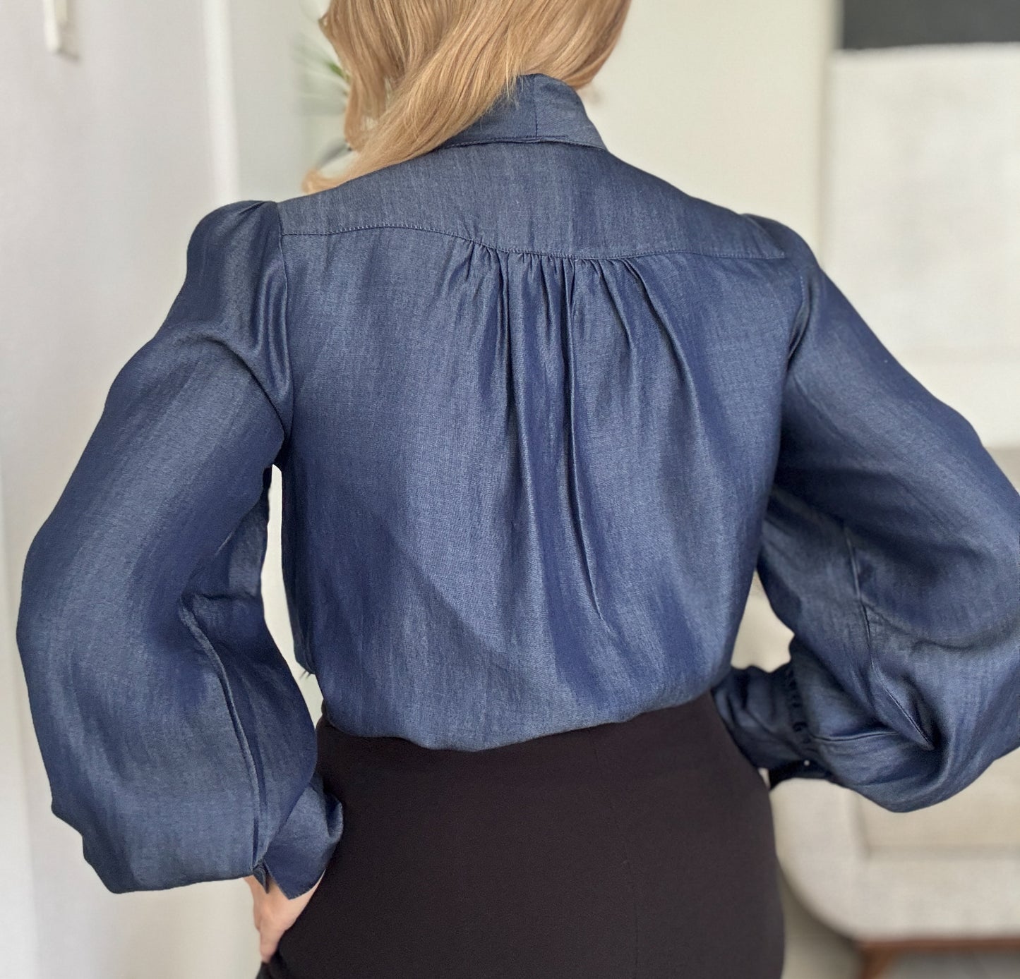Jacaranda Denim Top