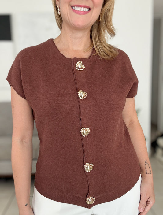Ebano Brown Top