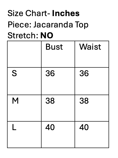 Jacaranda Denim Top