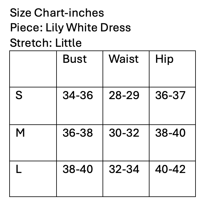 Lily White Dress
