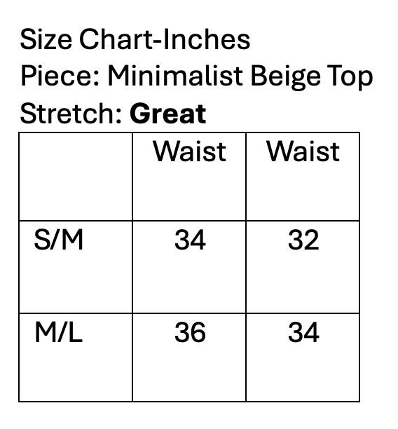 Minimalist Beige Top