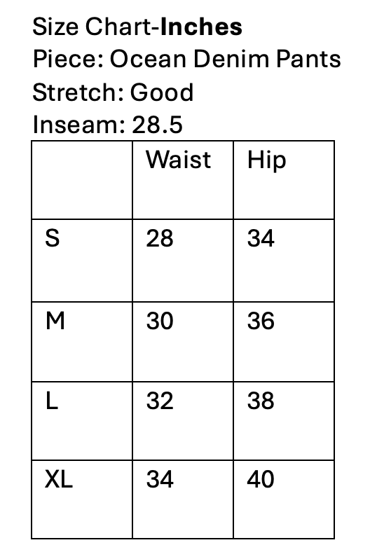 Ocean Denim Pants