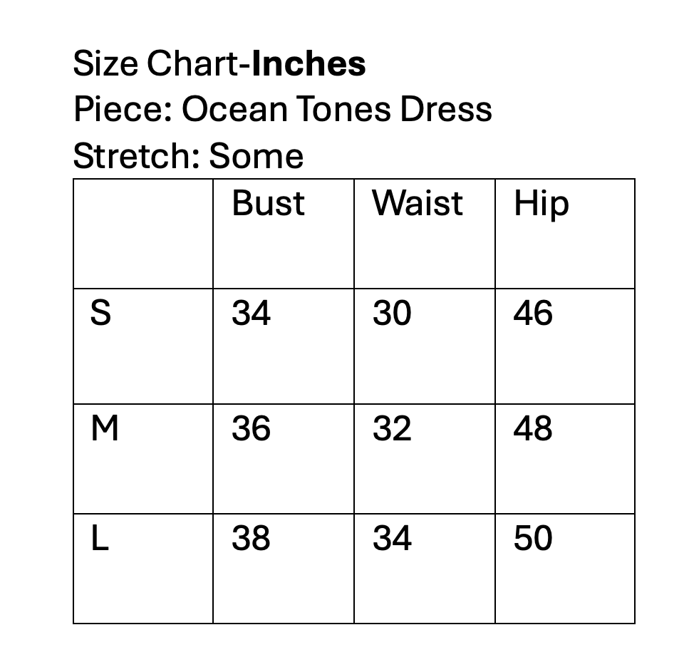 Ocean Tones Dress