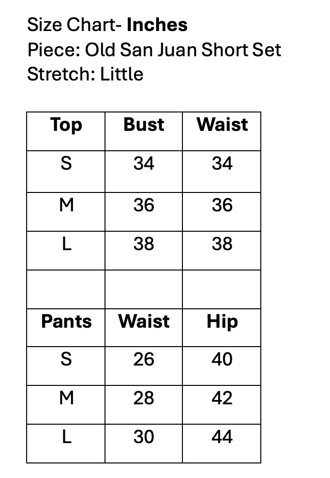 Old San Juan Short Set