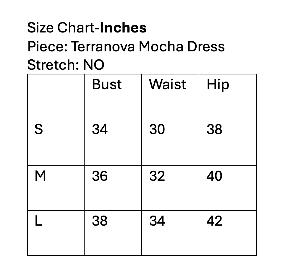 Terranova Mocha Dress
