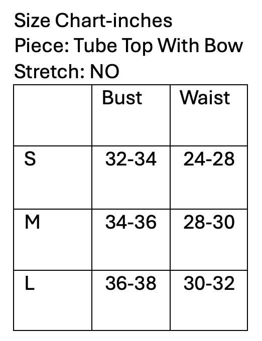 Tube Top With Bow