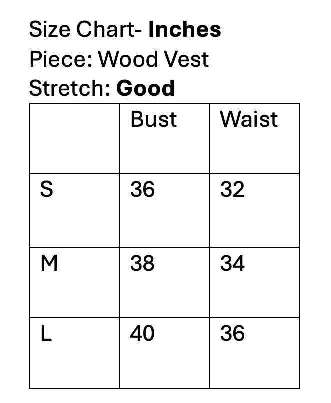 Wood Vest Top