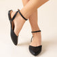 LINDEN-S Ankle Strap Flats