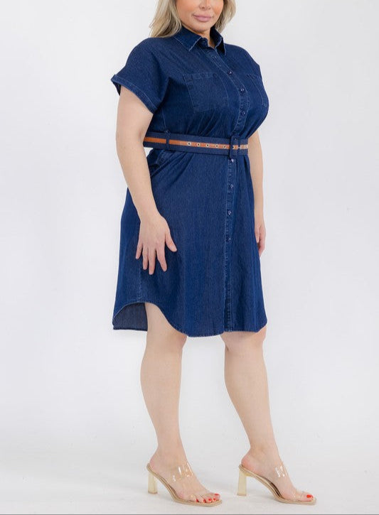 Denim Dress-Extraordinary
