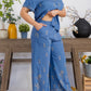Blue Pants Set-Extraordinary