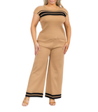 Knit Stretchy Pants Set-Curvy
