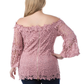 Off Shoulder Crochet Top- Curvy