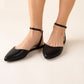 LINDEN-S Ankle Strap Flats