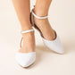 LINDEN-S Ankle Strap Flats