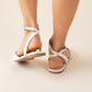 LINDEN-S Ankle Strap Flats