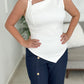 Asymmetrical White Top