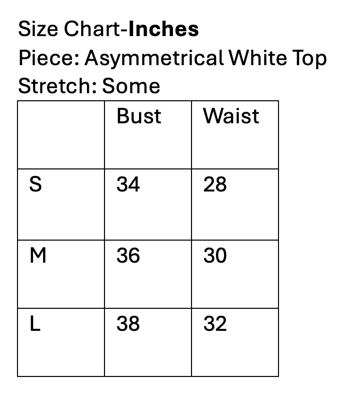 Asymmetrical White Top