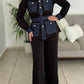 BLACK & DENIM PANTS SET