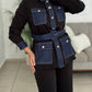 BLACK & DENIM PANTS SET