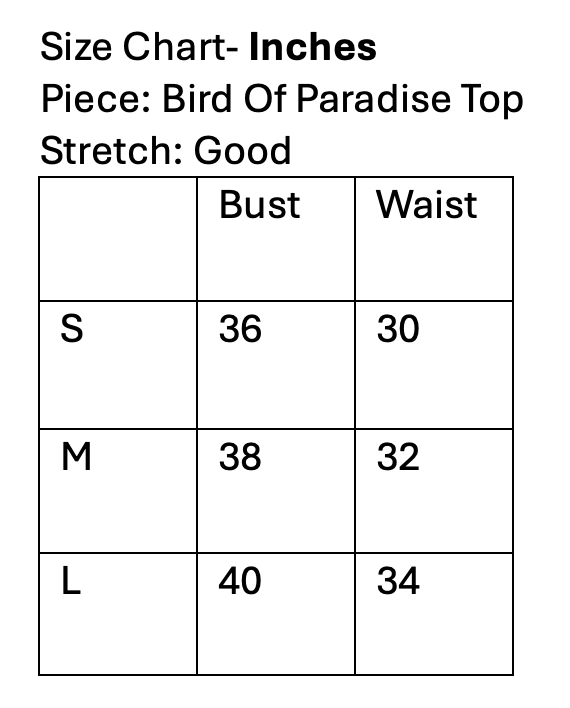 Bird Of Paradise Top