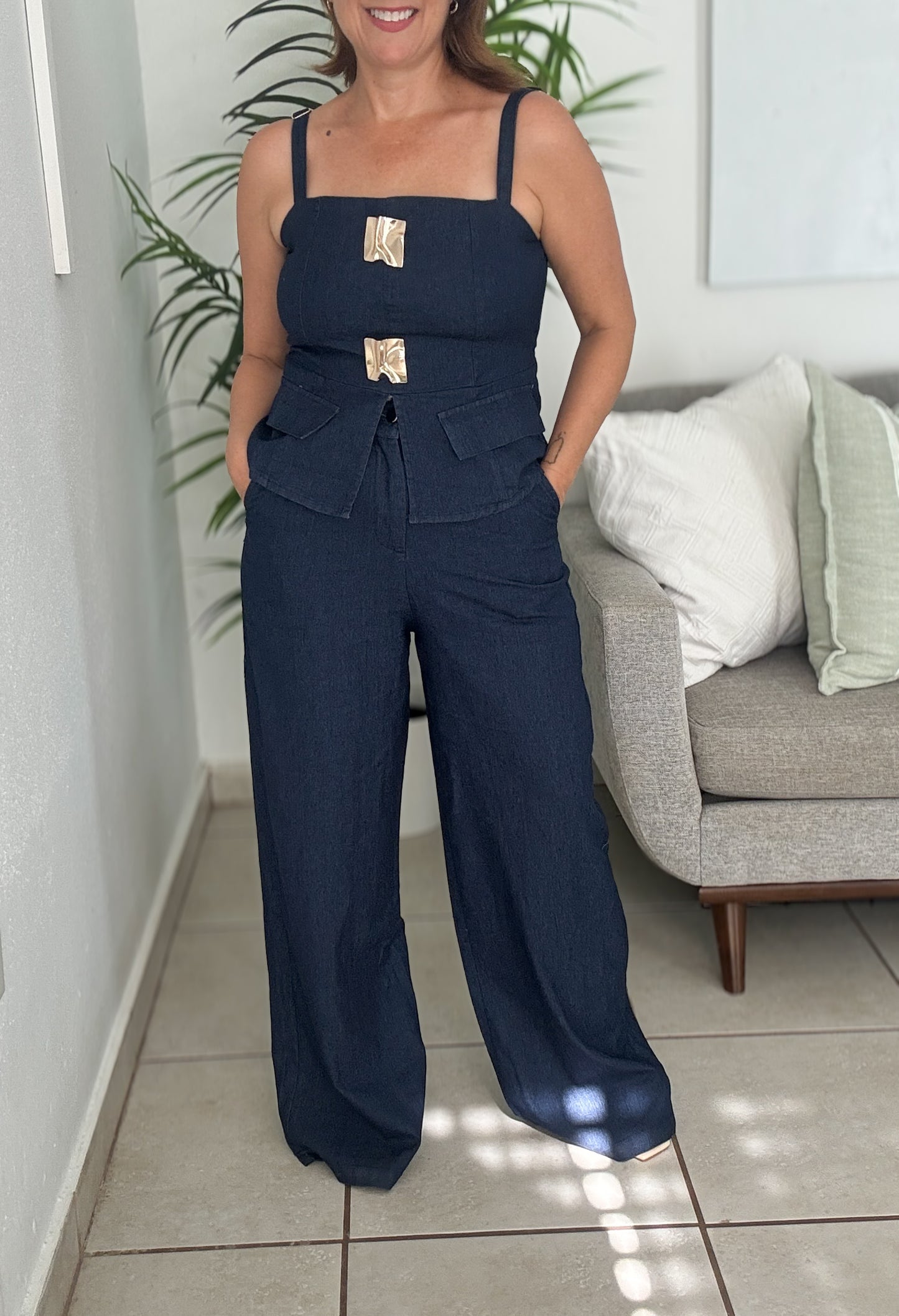 Blue Lagoon Pants Set