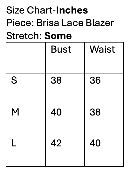 Brisa Lace Blazer