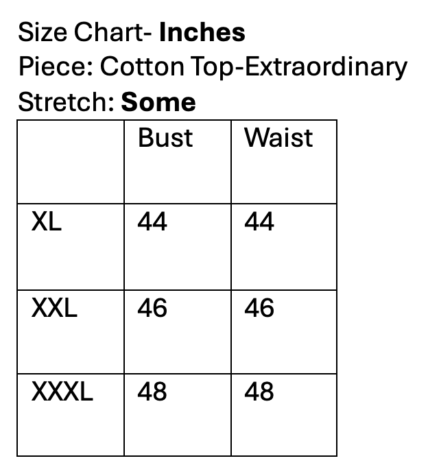 Cotton Top-Extraordinary