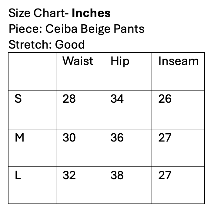 Ceiba Beige Pants