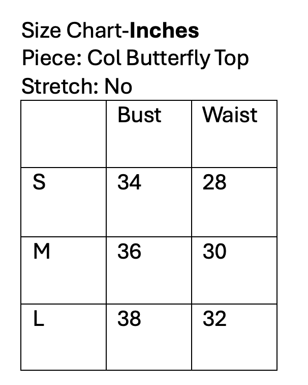 Col Butterfly Top