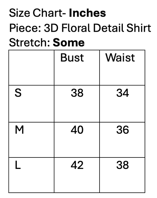 3D Floral Detail Shirt