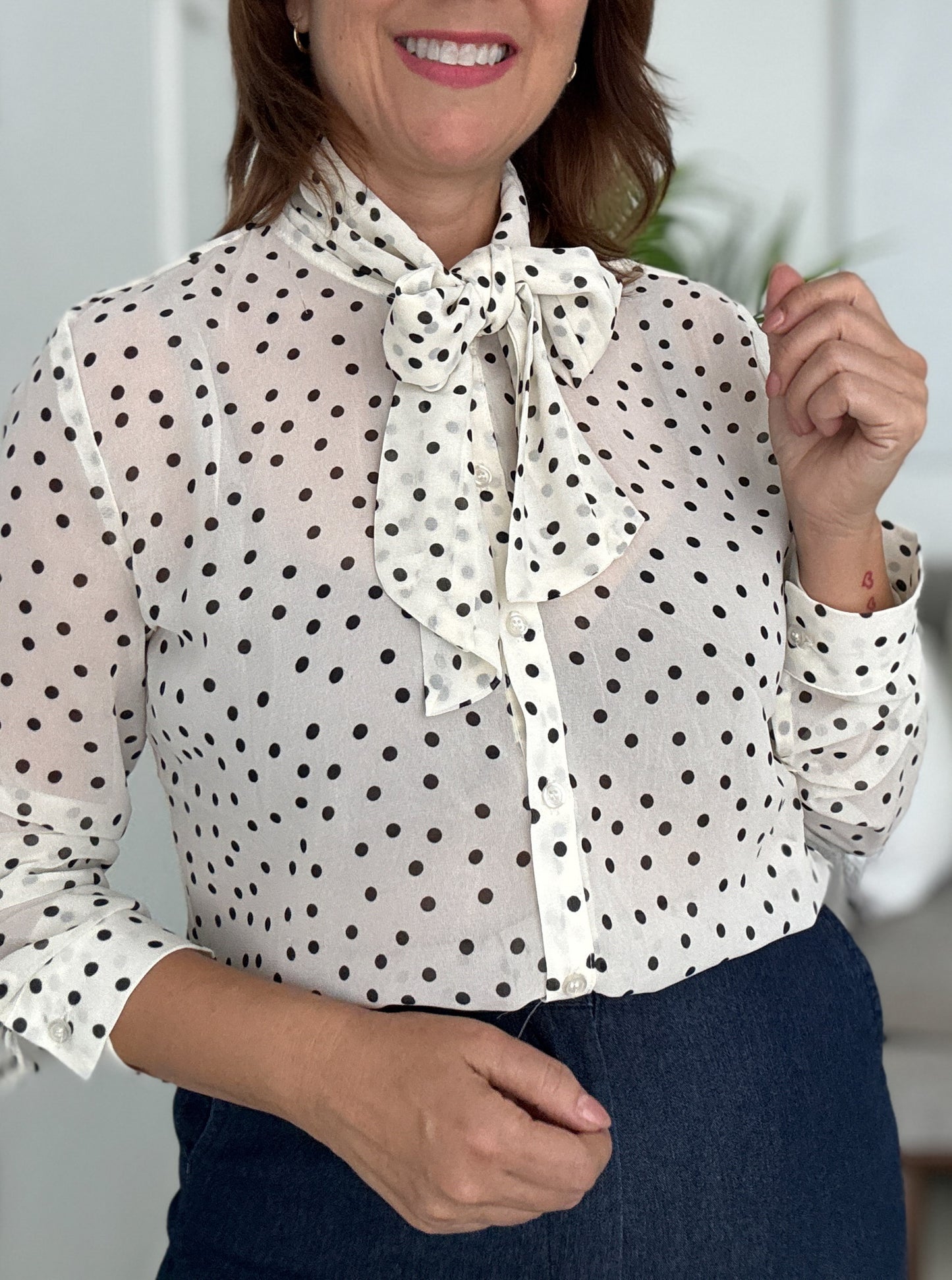 Elegant Dots Top