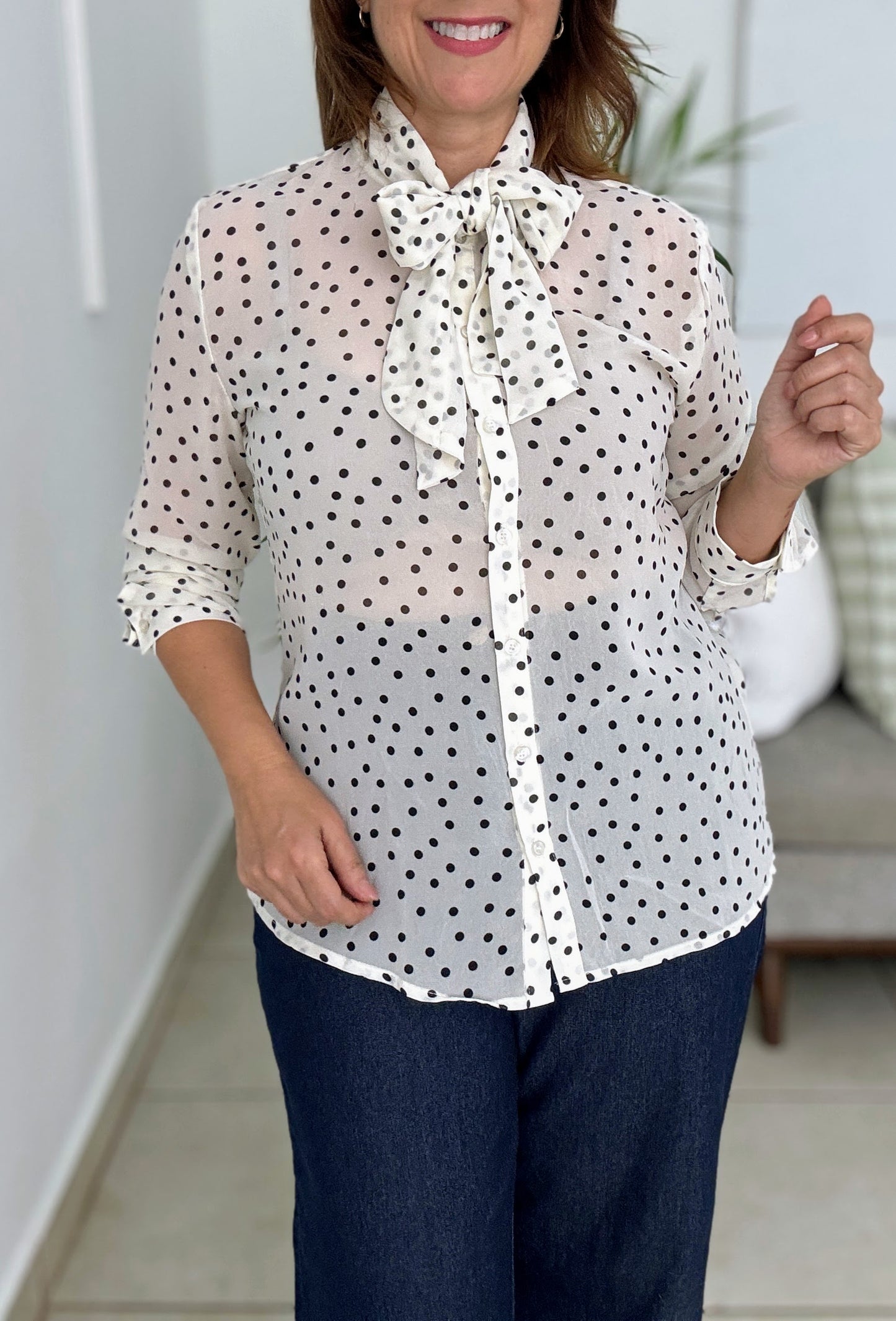 Elegant Dots Top
