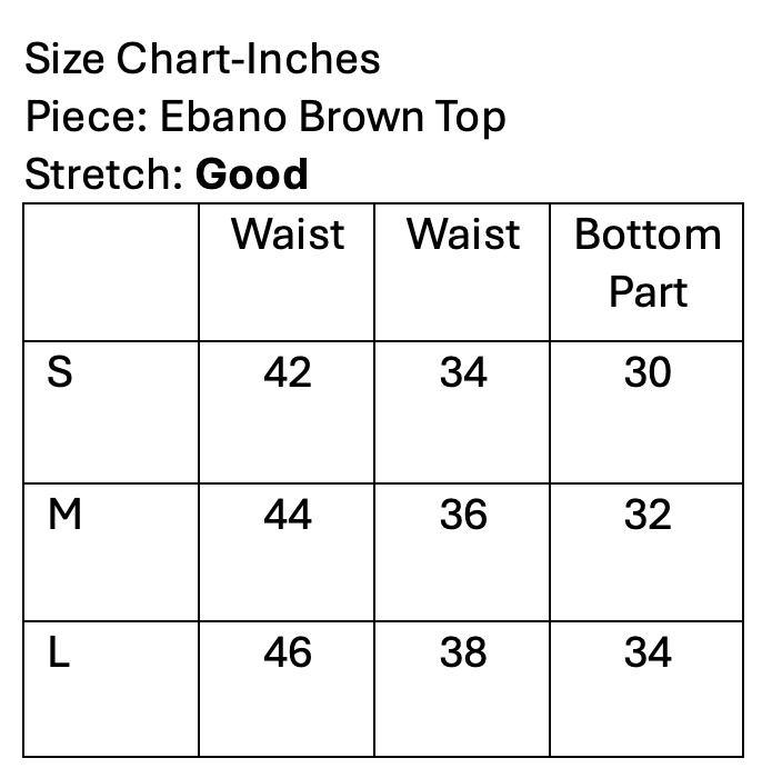 Ebano Brown Top