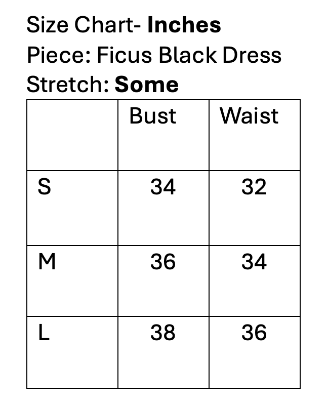 Ficus Black Dress
