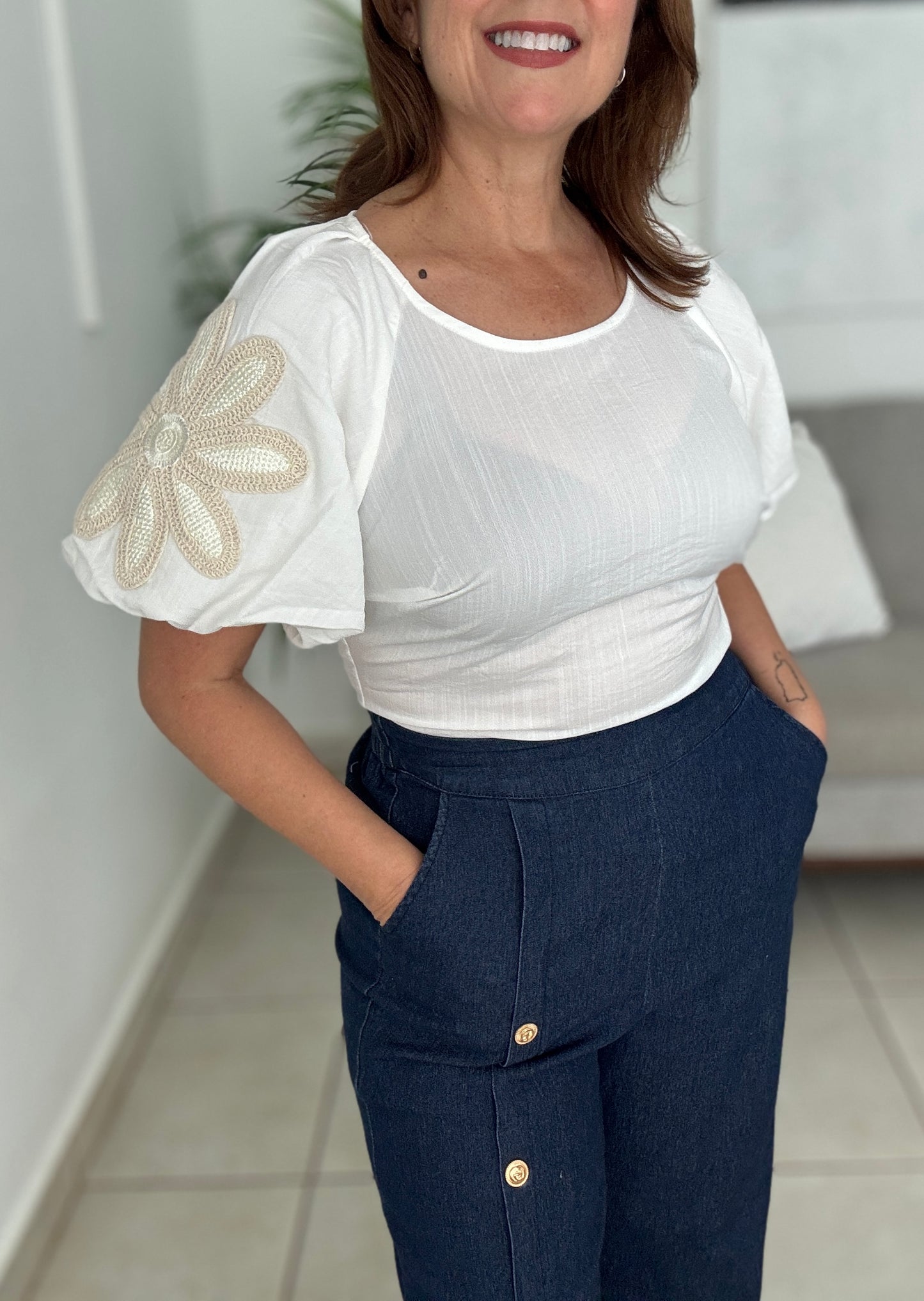 Floral Slevees Top