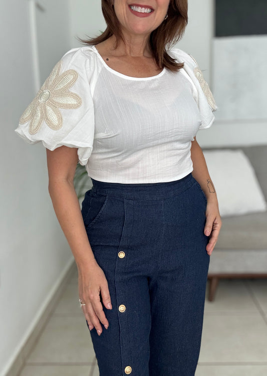 Floral Slevees Top