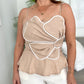 Flower Peplum Top
