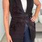 Flower Vest Black