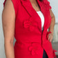Flower Vest Red