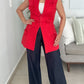 Flower Vest Red