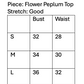 Flower Peplum Top