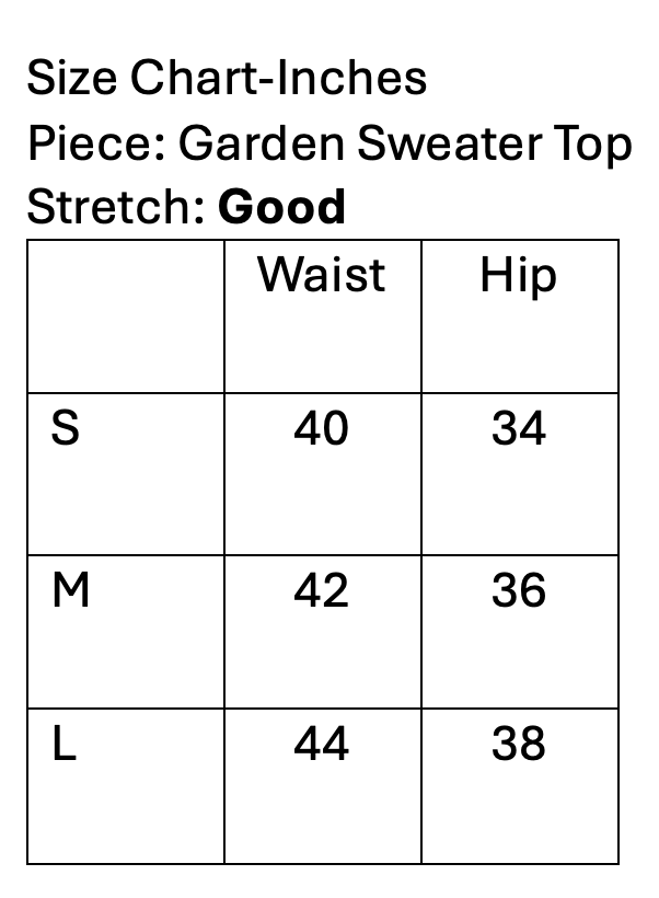 Garden Sweater Top