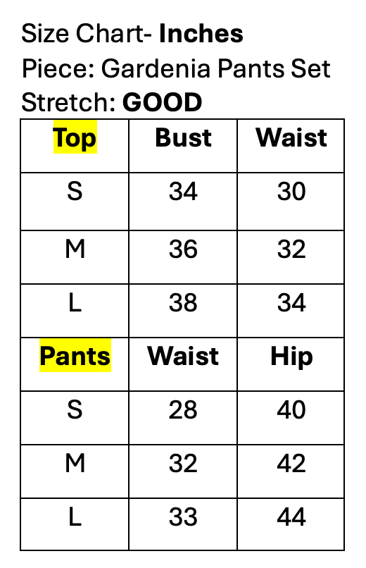 Gardenia Pants Set- Beige